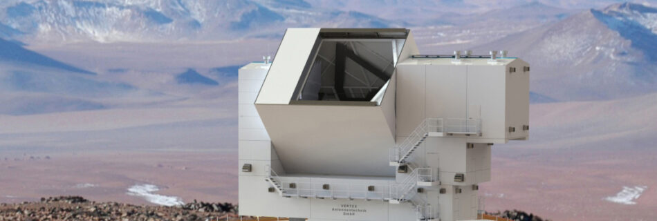 FYST telescope site rendering
