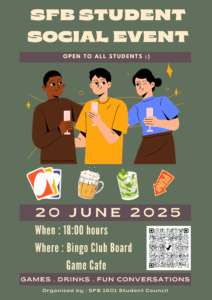 SFB Student Social Event Flyer
