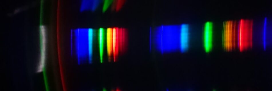 Lichtspektrum beim Spektrometerbau
