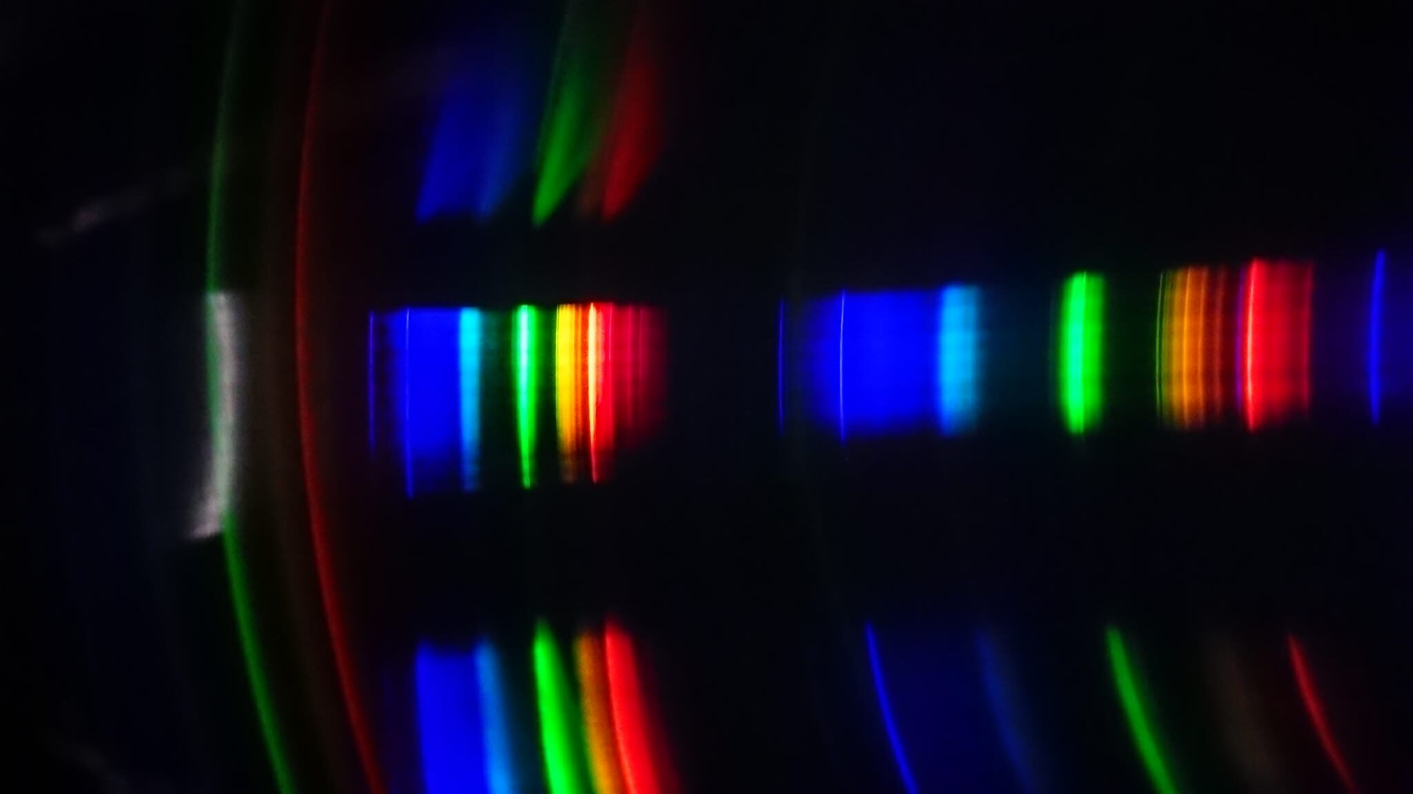 Lichtspektrum beim Spektrometerbau